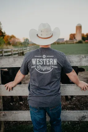 'Western OG' Charcoal Men’s Hooey T-Shirt (XL only)