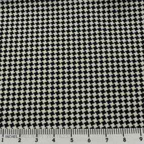 White Houndstooth Cotton Print