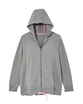 Windom Hooded Athleisure Jacket | Charcoal Grey