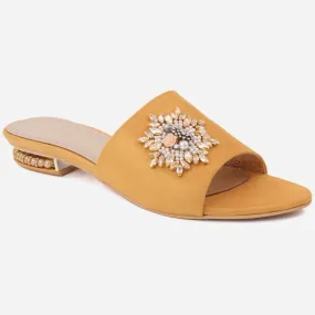 Women"CAMILA" Low Heel Slippers