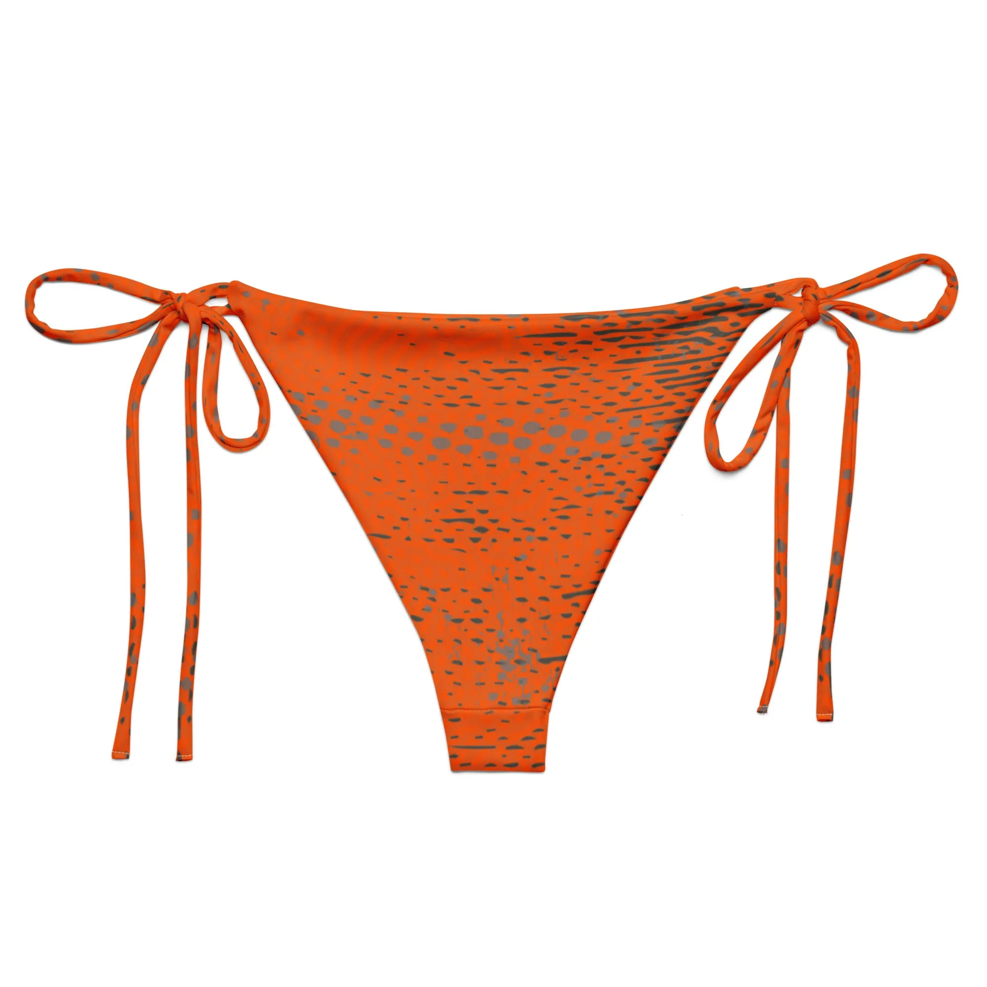 Women's ADAPT - String Bikini Bottom - High Viz Orange | Shark Grey