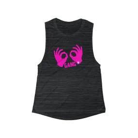 Women's Flowy Scoop Muscle Tank - Griddy Gang