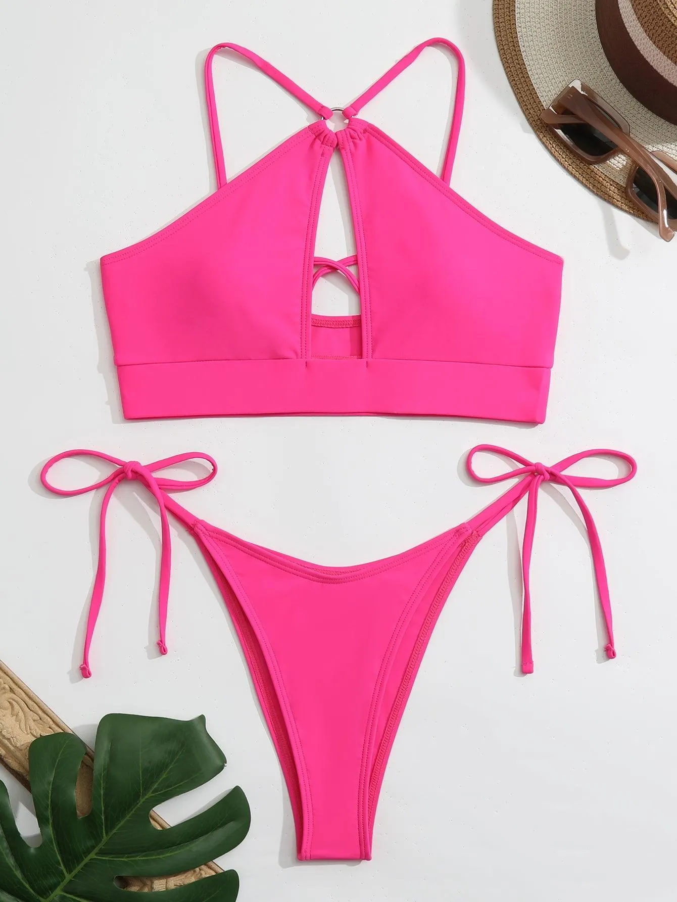 Women's GFIT Cutout Bikini Set - Two-piece Swimwear, Sporty Beach Fashion