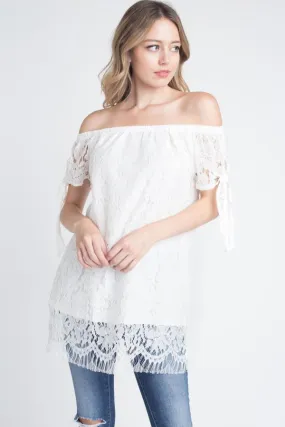 Women's Off shoulder Lace Top