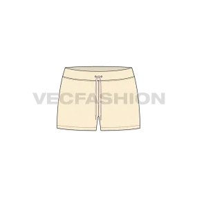 Women's Straight Cut Beach Shorts