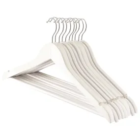 Wooden Coat Hangers - Pack of 10 - By Harbour Housewares