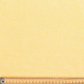 Yellow Micro Check Cotton Print