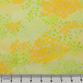 Yellow Spring Meadow Cotton Print