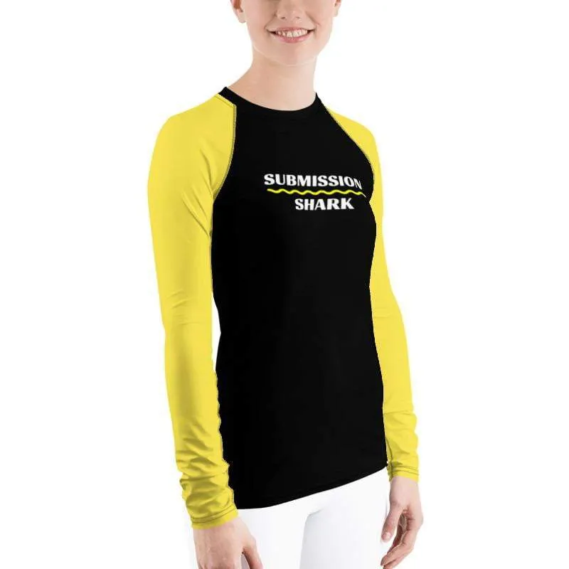 Yellow SS Premium Standard ~ Women's Rash Guard