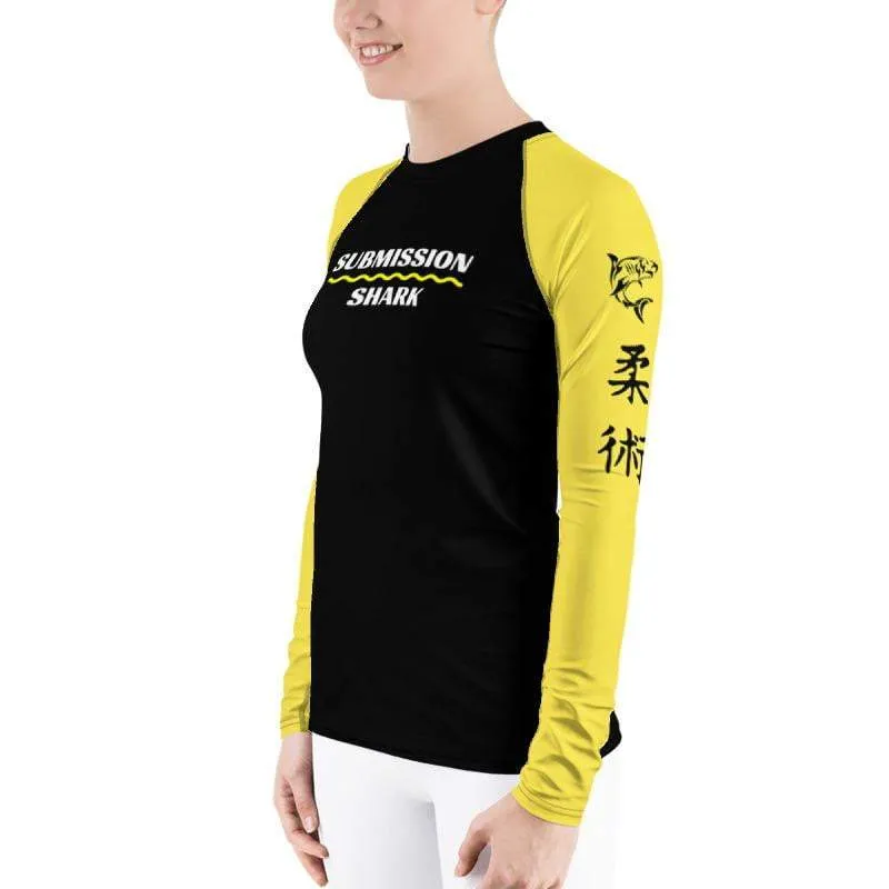 Yellow SS Premium Standard ~ Women's Rash Guard