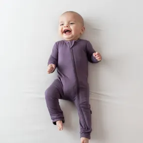 Zippered Romper in Currant